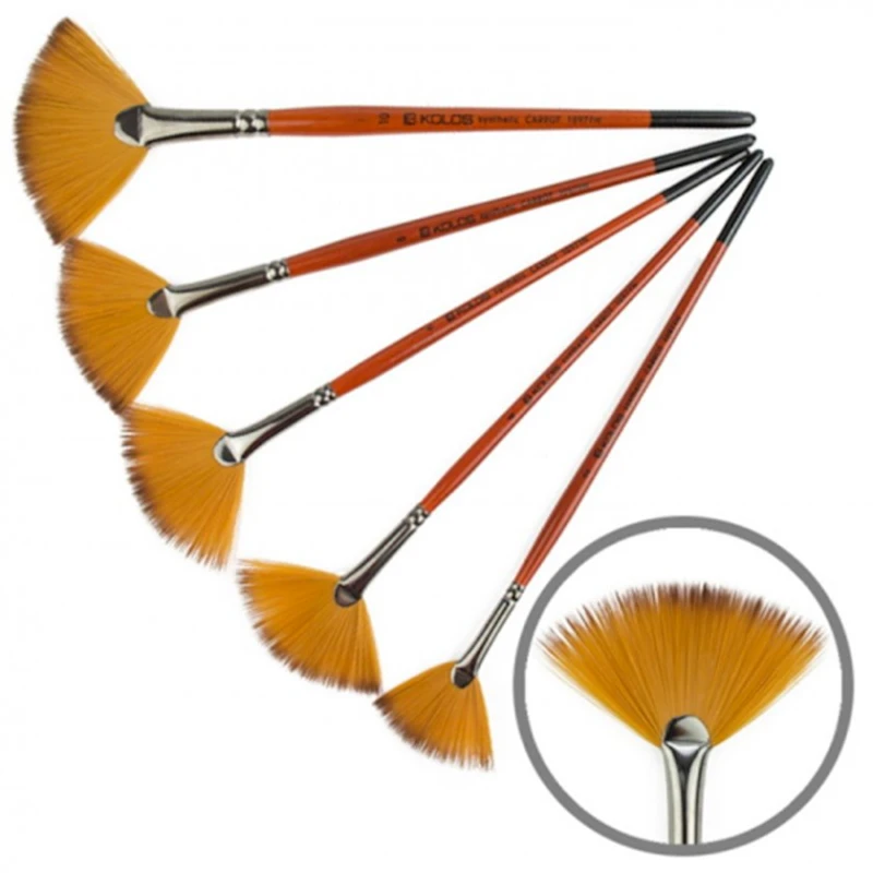 Fırça Kolos Carrot 1097FN, №6,sintetika, yelpik