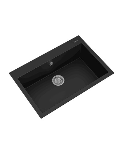 Mətbəx çanağı K003B, 22 sm, qara