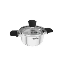 Qazan NMP Tesoro Siena, paslanmayan polad, gümüşü, 1 l