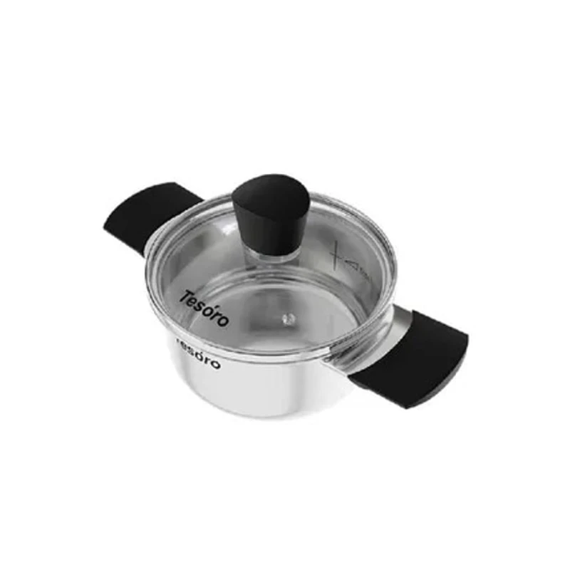 Кастрюля NMP Tesoro Siena, нержавеющая сталь, серебристая, 1 л