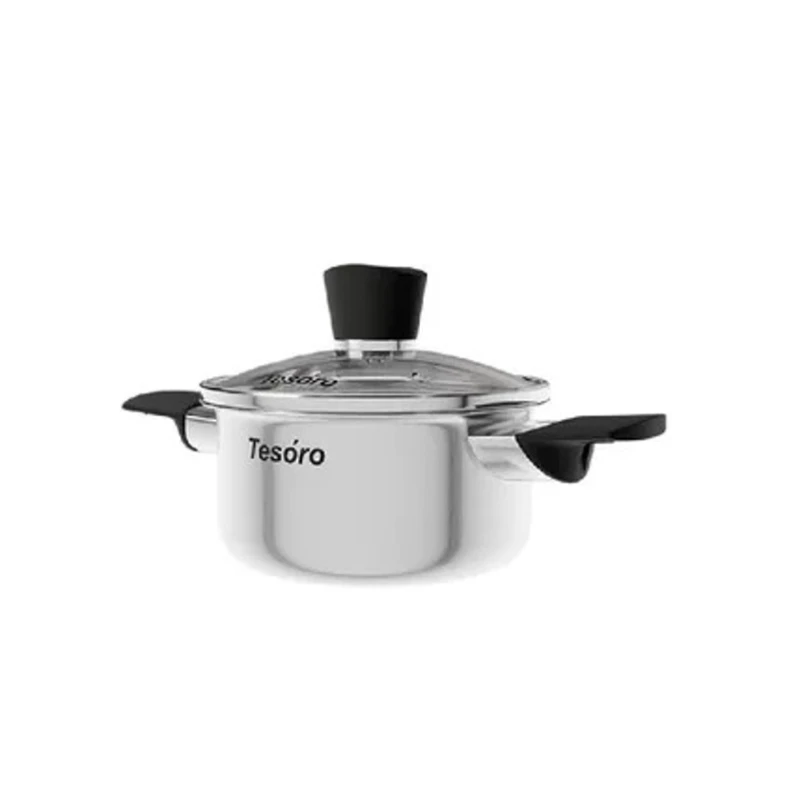 Кастрюля NMP Tesoro Siena, нержавеющая сталь, серебристая, 1 л