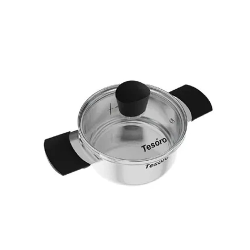 Кастрюля NMP Tesoro Siena, нержавеющая сталь, серебристая, 1 л