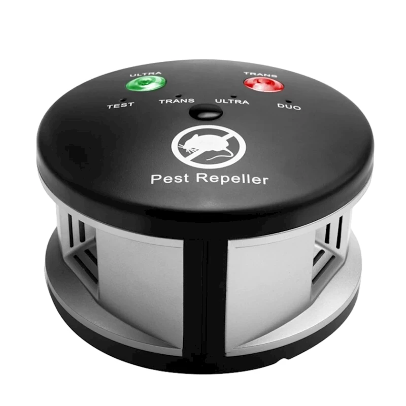 Ультразвуковой отпугиватель для грызунов и насекомых Riple, 12.5х12.5х76 мм, черный Ультразвуковой отпугиватель для грызунов и насекомых Riple, 12.5х12.5х76 мм, черный