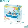 Надувной бассейн Intex H562025475, синий, 229x229x66 см, 990 л