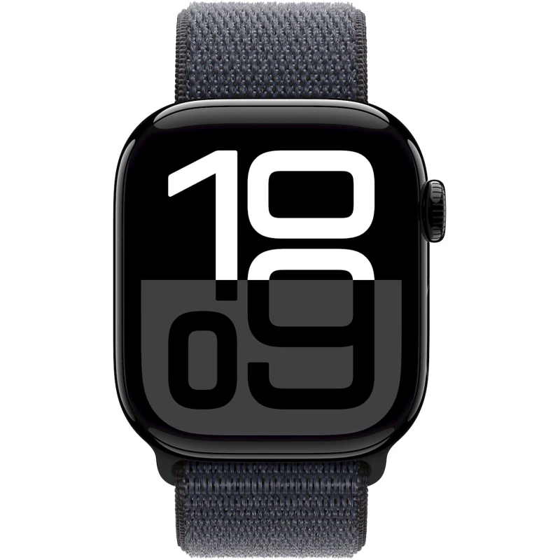 Ağıllı saat Apple Watch Series 10 GPS 46mm Jet Black Aluminium Case with Ink Sport Loop (Rəsmi zəmanət)