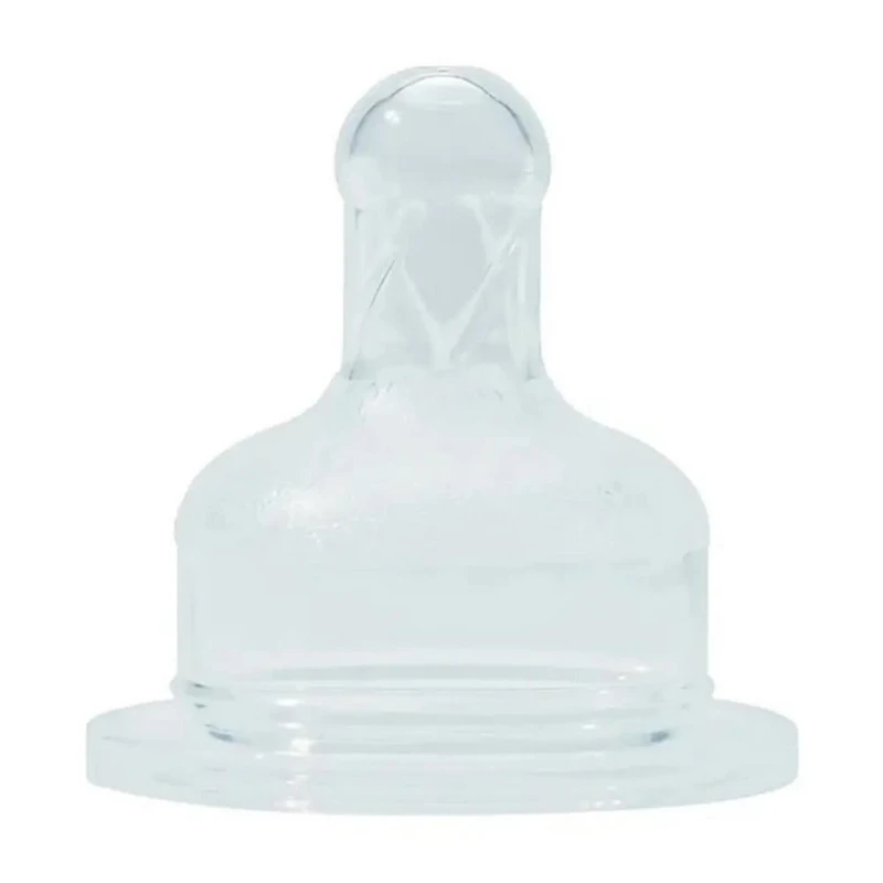 Набор насадок для бутылочек Baby Nova, 0-24 месяцев, для молока, круглая, силиконовая, 2 шт, прозрачный (4001071142213)