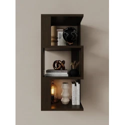 Полка настенная Art Mebel 19, ламинат, 68х30х20 см, коричневая Полка настенная Art Mebel 19, ламинат, 68х30х20 см, коричневая