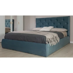 Двуспальная кровать Art_ikili_yataq (180) 19, ламинат, зеленая, 120x180x200 см