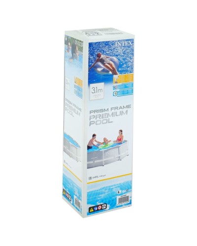 Karkaslı hovuz İntex H26700NP, boz, 305x76 sm, 4485 l