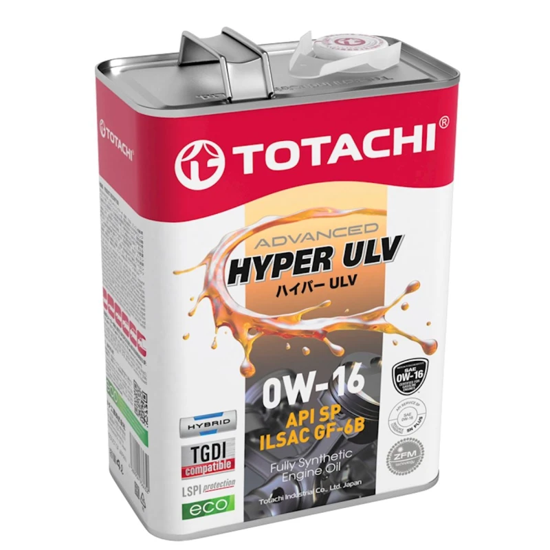 Моторное масло Totachi 0W-16 Hyper ULV, 4 л Моторное масло Totachi 0W-16 Hyper ULV, 4 л