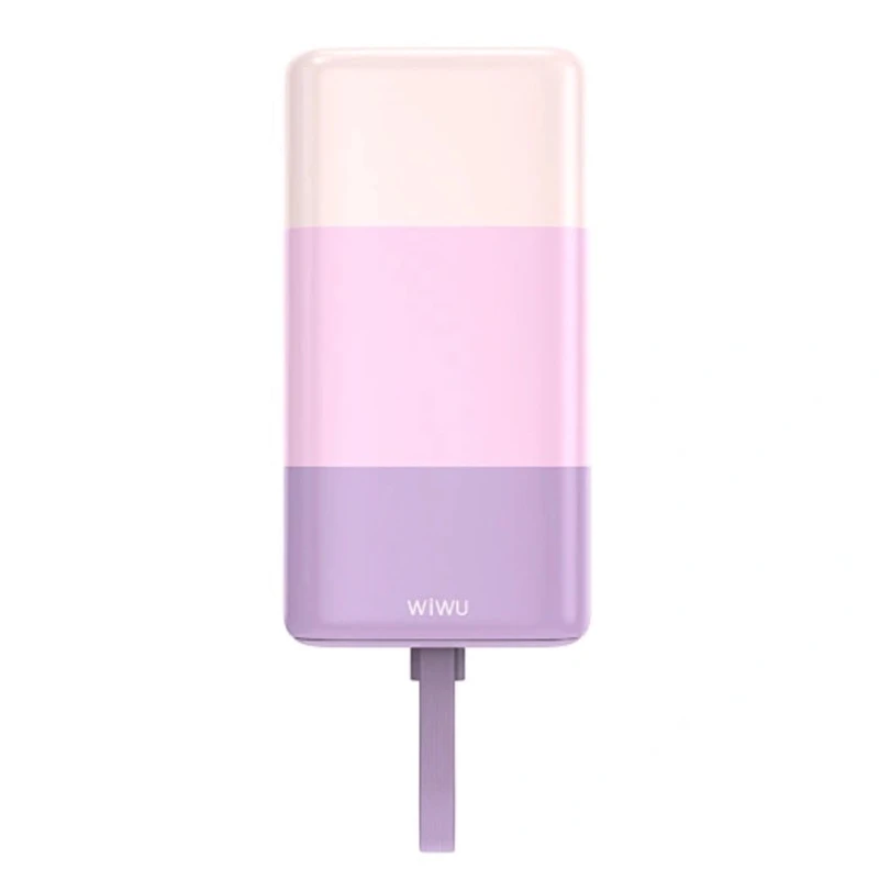 Внешний аккумулятор Wiwu Wi-P015 Power Bank 10000 мАч, Фиолетовый