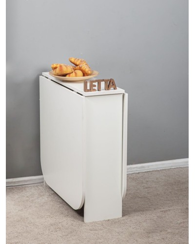 Nahar masası Letta, ağ, LDSP, 160x75x75 sm