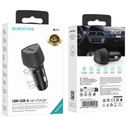 Зарядное устройство автомобильное Borofone BZ31 Black Зарядное устройство автомобильное Borofone BZ31 Black