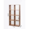 Stellaj, LDSP, 140х71х28 sm, rəflərlə, qəhvəyi
