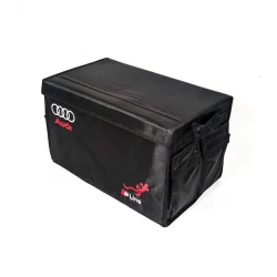 Avtomobil üçün çanta-orqanayzer Audi, 33x24x17 sm, qara Avtomobil üçün çanta-orqanayzer Audi, 33x24x17 sm, qara