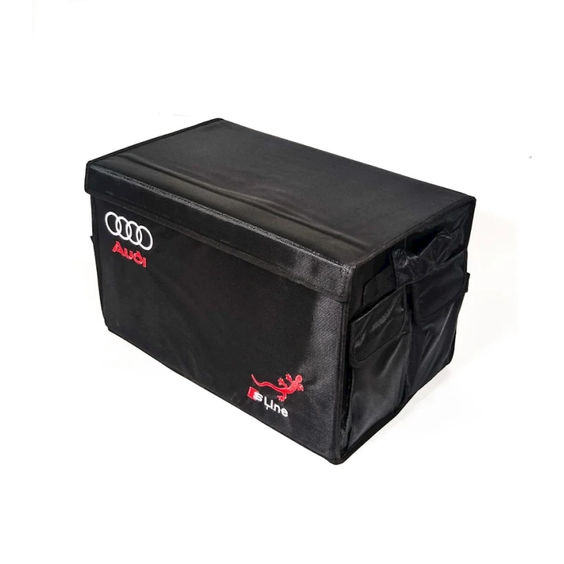 Cумка-органайзер для машины Audi, 33x24x17 см, черная Cумка-органайзер для машины Audi, 33x24x17 см, черная
