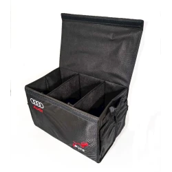 Avtomobil üçün çanta-orqanayzer Audi, 33x24x17 sm, qara Avtomobil üçün çanta-orqanayzer Audi, 33x24x17 sm, qara