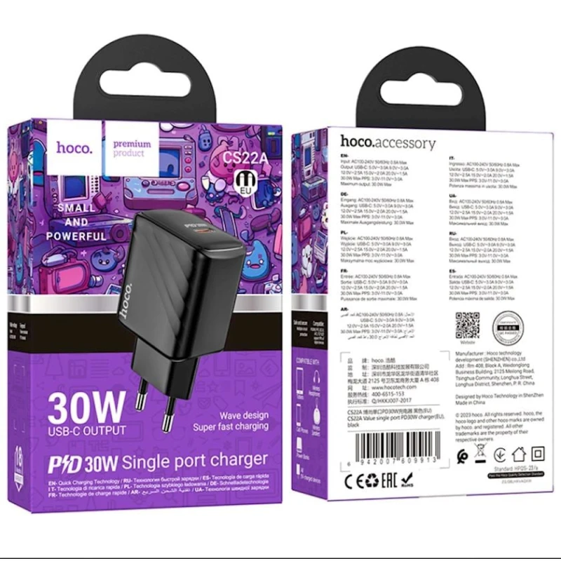 Адаптер Hoco CS22A Value PD30W