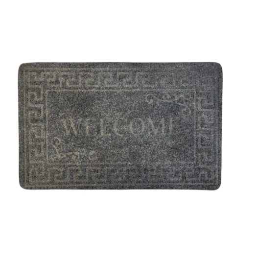 Qapı qabağı xalça SHA-2939, 45x70 sm, keçə/rezin, boz