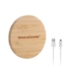 Беспроводное зарядное устройство InnovaGoods Bamboo Wireless Charger, White Беспроводное зарядное устройство InnovaGoods Bamboo Wireless Charger, White