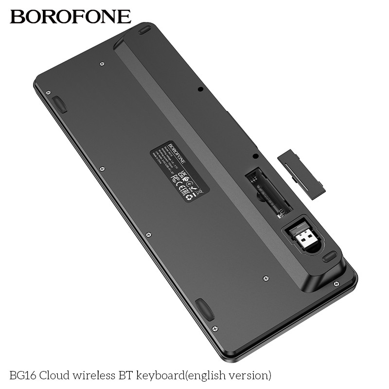 Клавиатура Borofone BG16 Cloud Black Клавиатура Borofone BG16 Cloud Black
