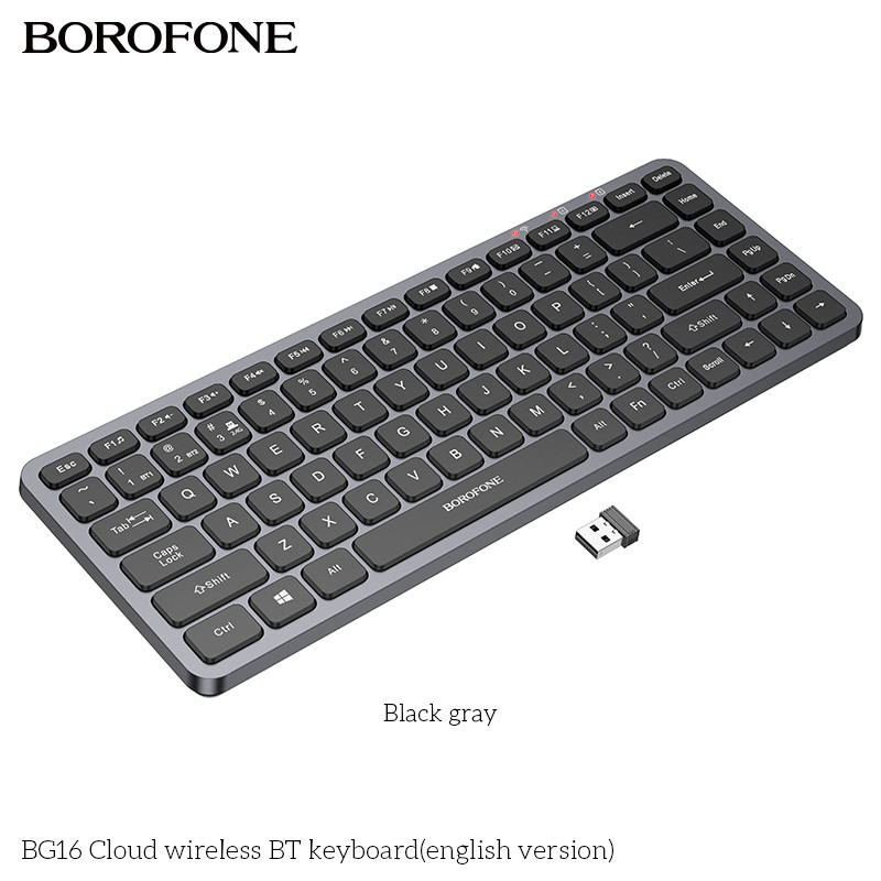 Клавиатура Borofone BG16 Cloud Black Клавиатура Borofone BG16 Cloud Black