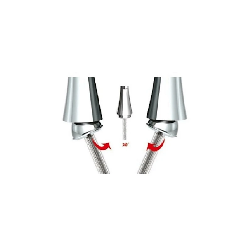 Смеситель для мойки GPD Atros MES65 Chromic