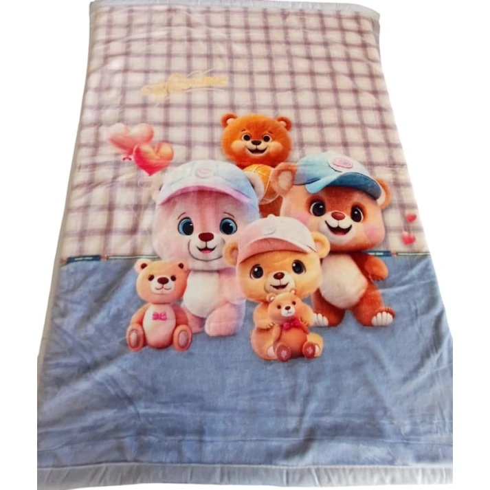 Покрывало детское MM tekstil MM-232, 100x140 см, велюр, разноцветное Покрывало детское MM tekstil MM-232, 100x140 см, велюр, разноцветное