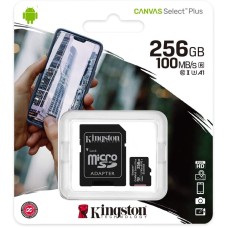 Yaddaş kartı Kingston Canvas Select Plus 256GB microSDXC Class 10