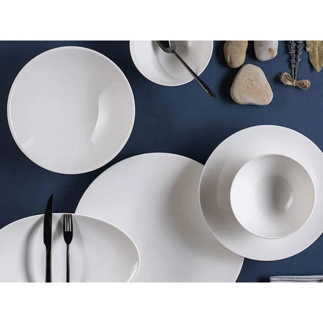Сервиз обеденный Porland Ocean 04ALM005629, 27 предметов, на 6 персон, фарфор, белый Сервиз обеденный Porland Ocean 04ALM005629, 27 предметов, на 6 персон, фарфор, белый