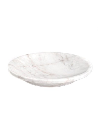 Dekorativ qab Hom-me Marbrière 105377, 29x5 sm, mərmər, boz