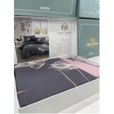 Yataq dəsti First Home FS-550, yorğan üzü 200x220 sm, mələfə 240x260 sm, yastıq üzləri 50x70 sm, satin, rəngbərəng