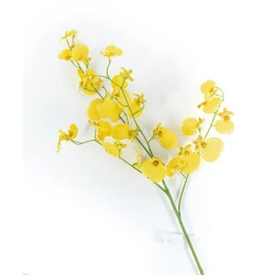 Искусственный цветок Hom-me 102911 Орхидея, 80 см, желтый