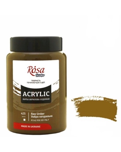 Akril boya Rosa Studio 425, umbra təbii, 400 ml