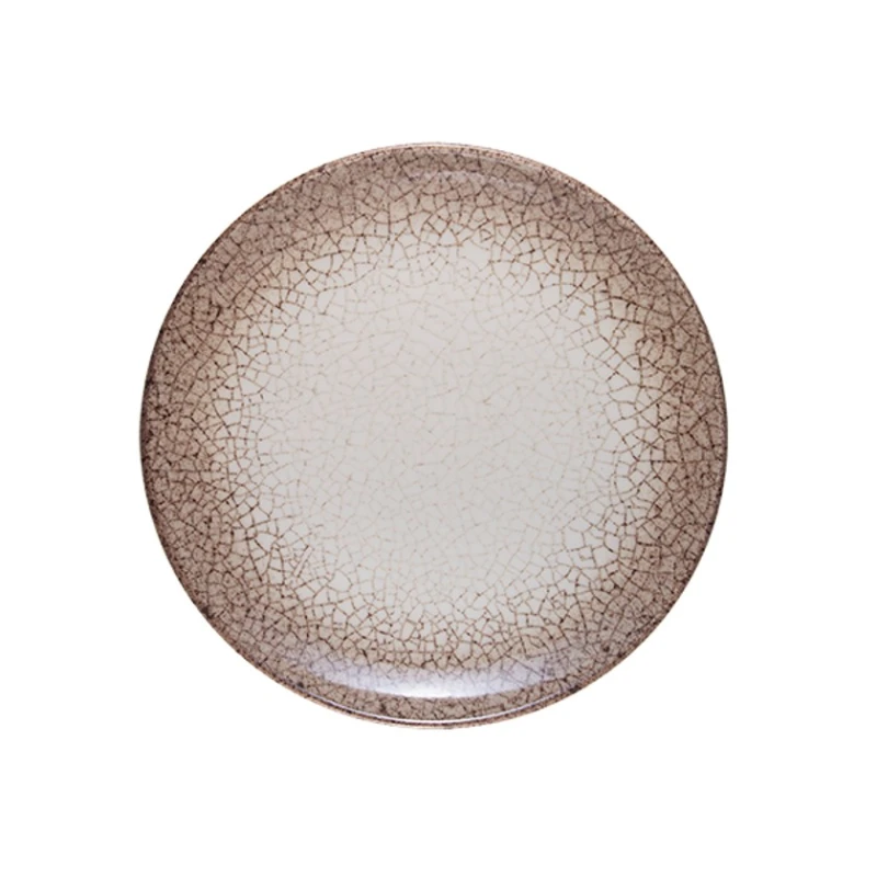 Тарелка ID-Fine Deserto Lona, фарфор, бежевая, 25 см Тарелка ID-Fine Deserto Lona, фарфор, бежевая, 25 см