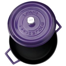 Qazan Lava Multi-Purpose, çuqun, tünd bənovşəyi, 28 sm, 3.5 l