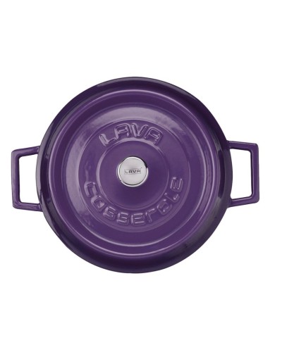 Qazan Lava Multi-Purpose, çuqun, tünd bənovşəyi, 28 sm, 3.5 l