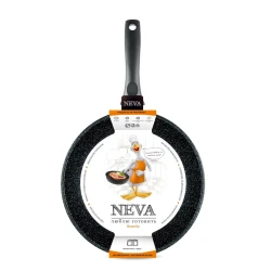 Сковородка Нева Металл Granite, 26 см, алюминий, черная