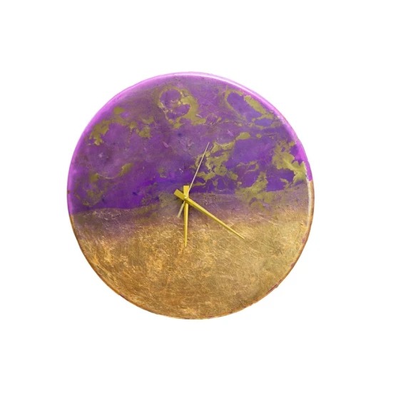 Настенные часы Art by Ulviya Kakhramanova Млечный путь, смола/краска, 50 см