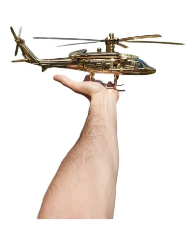 Fiqur Helikopter, bürünc latun, 34x13x13 sm