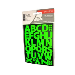 Набор наклеек Tanex STC-553 Fluorescent Green, 23 мм, 2 листа