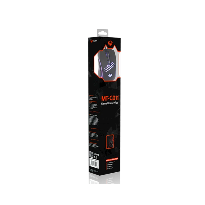 Комплект мышь и коврик Meetion MT-C011 Gaming Combo 2In1 USB Black