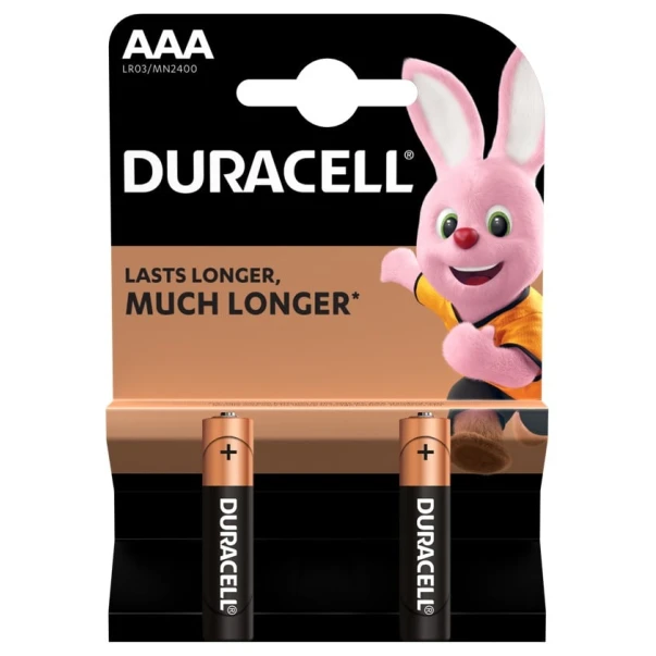 Батарейка Duracell Basic AAA LR03 Basic New MN2400, 1.5В, 2 шт Батарейка Duracell Basic AAA LR03 Basic New MN2400, 1.5В, 2 шт