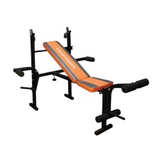 Jım üçün skamya Live Up Sports LS1101, qara/narıncı, 157x117x74 sm