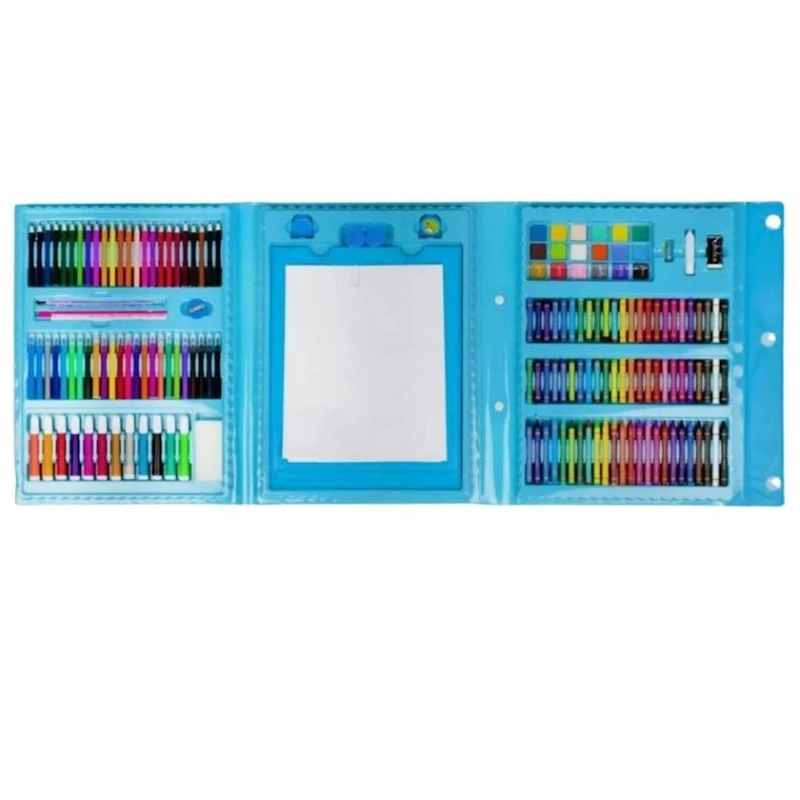 Rəsm çəkmə üçün dəst Чемодан Творчества, mavi, 3+
