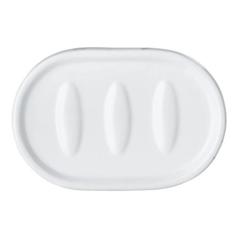 Мыльница Wenko Adrada, 8x12x3 см, керамика, белая