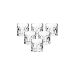 Набор стаканов Ocean Traze Past Double Rock, 6 шт, 350 мл, стекло, прозрачный
