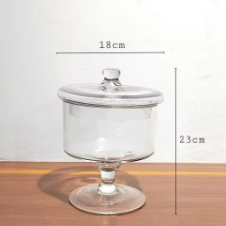 Конфетница 020, стекло, прозрачный