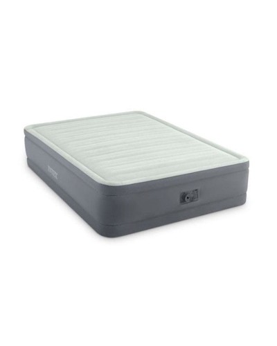İkinəfərlik şişmə döşək Intex Queen PremAire 64906 quraşdırılmış nasos ilə 220V, boz, 203х152х46 sm