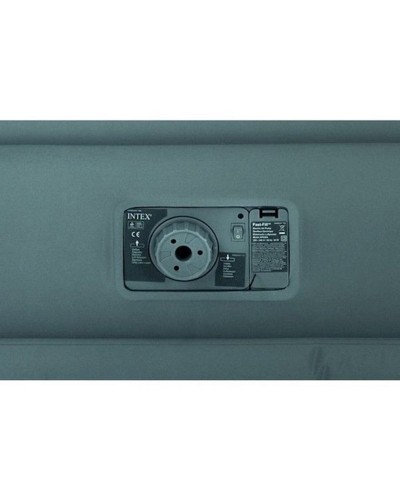 İkinəfərlik şişmə döşək Intex Queen PremAire 64906 quraşdırılmış nasos ilə 220V, boz, 203х152х46 sm